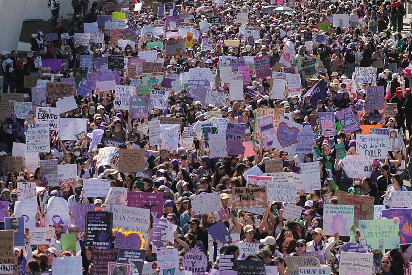 Sin incidentes, marcha del #8M2025: CDHEZ
