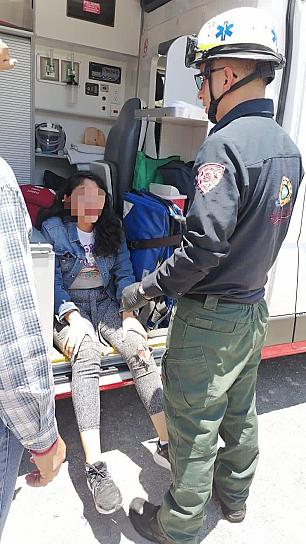 ACCIDENTE EN MOTO DEJA DOS HERIDOS 
