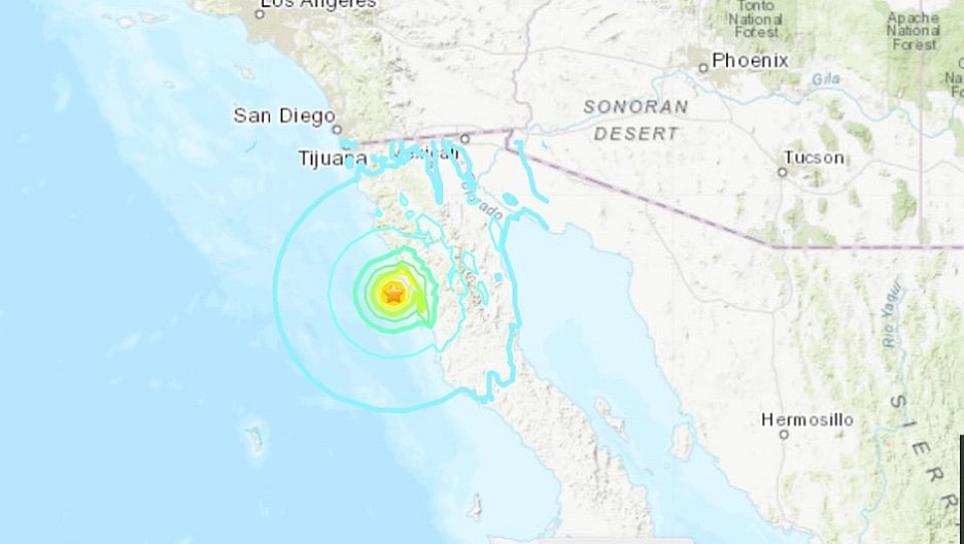 SISMO MAGNITUD 6.2 SACUDE BAJA CALIFORNIA