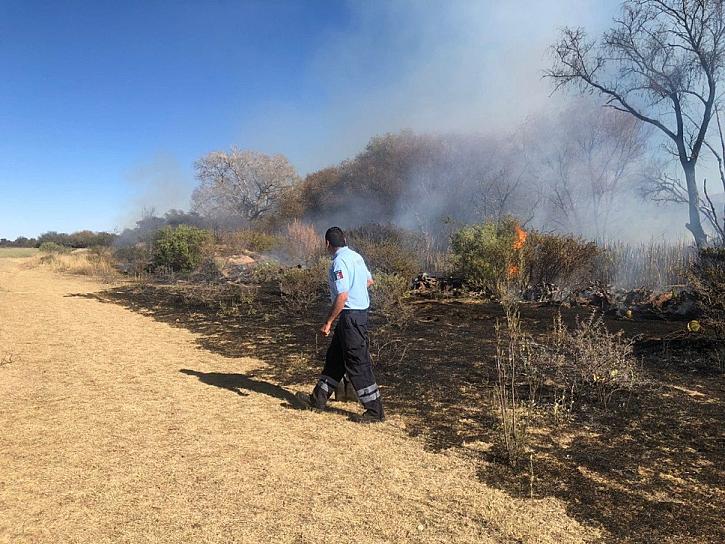 SOFOCAN BOMBEROS INCENDIO PROVOCADO EN FRESNILLO