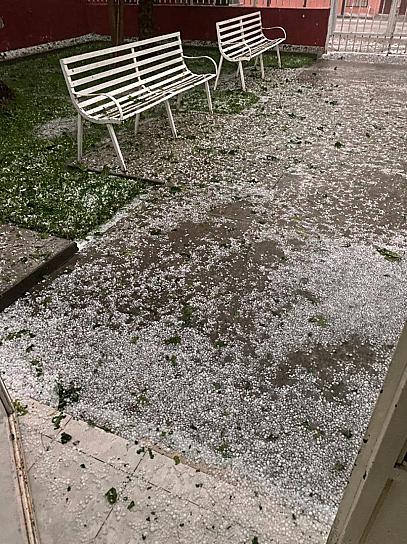 EVALÚAN DAÑOS EN NOCHISTLÁN POR GRANIZADA