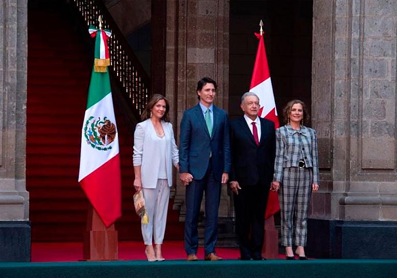 SOSTIENEN AMLO Y TRUDEAU REUNIÓN BILATERAL