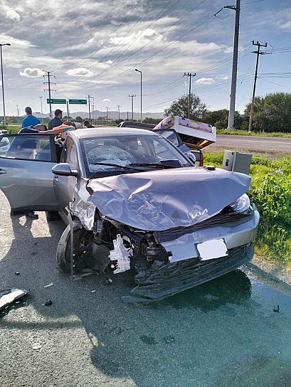 SUFREN ACCIDENTE MADRE E HIJO DE 7 MESES EN LA CARRETERA FEDERAL 45