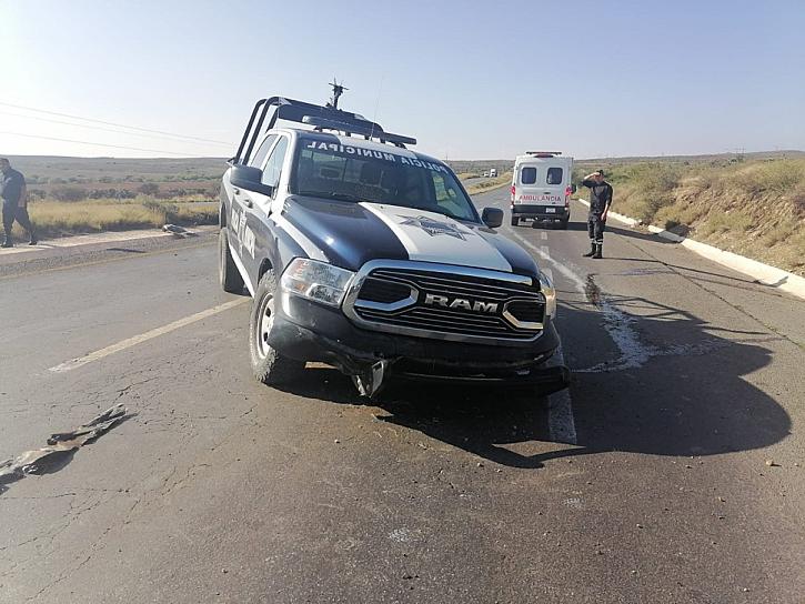 SUFREN ACCIDENTE POLICÍAS DE RÍO GRANDE