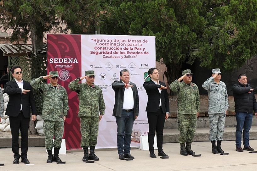 ACUERDAN REALIZAR ACCIONES CONJUNTAS DE SEGURIDAD PARA PACIFICAR EN 18 MUNICIPIOS DE LA ZONA ZACATECAS - JALISCO