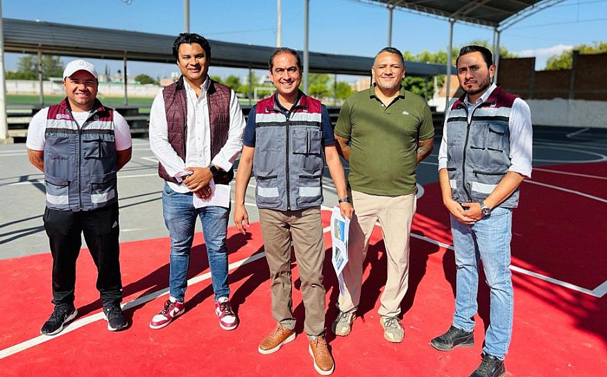 SUPERVISA ALCALDE DE GUADALUPE OBRA DE REHABILITACIÓN EN UNIDAD DEPORTIVA 