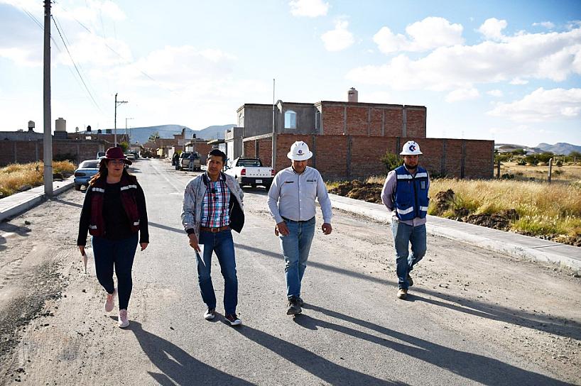 SUPERVISA ALCALDE OBRAS DE CONSTRUCCIÓN EN CIENEGUITAS
