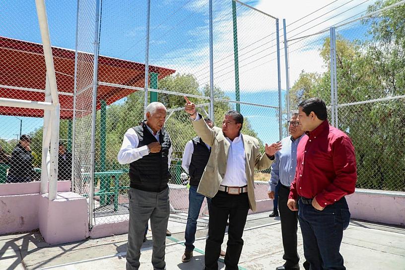 SUPERVISA GOBERNADOR REHABILITACIÓN EN PARQUE DE LAS HUERTAS 