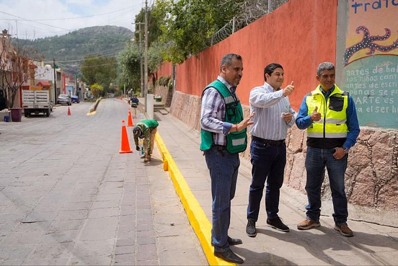 SUPERVISA JORGE MIRANDA OBRAS EN EL CENTRO HISTÓRICO