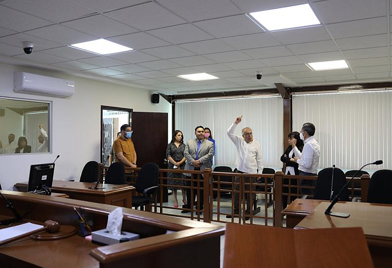 SUPERVISA NAHLE GARCÍA INSTALACIONES DE JUZGADOS DEL PODER JUDICIAL