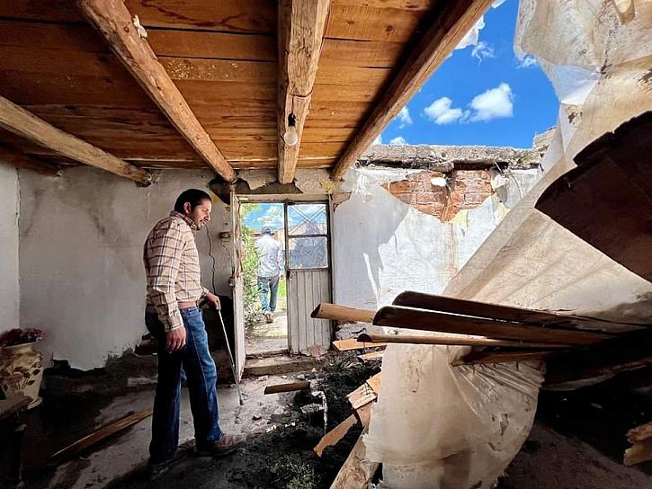 SUPERVISAN AUTORIDADES COMUNIDADES AFECTADAS POR LLUVIAS EN FRESNILLO 