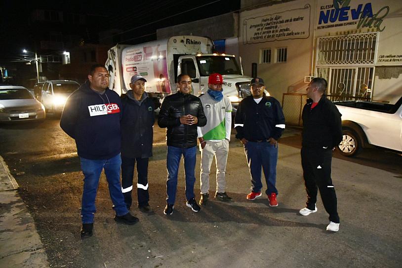 SUPERVISA PEPE SALDÍVAR RECOLECCIÓN DE RESIDUOS EN TIERRA Y LIBERTAD