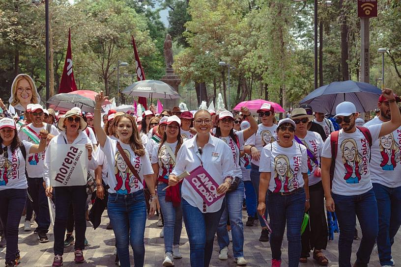 ACOMPAÑA VERO DÍAZ A SHEINBAUM EN EL CIERRE DE CAMPAÑA