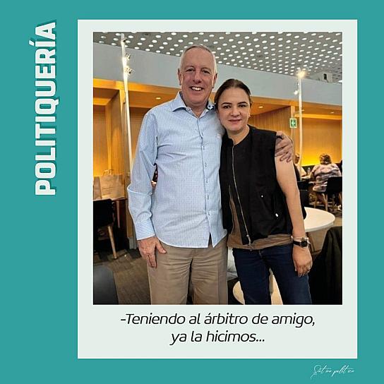 -Teniendo al árbitro de amigo, ya la hicimos...