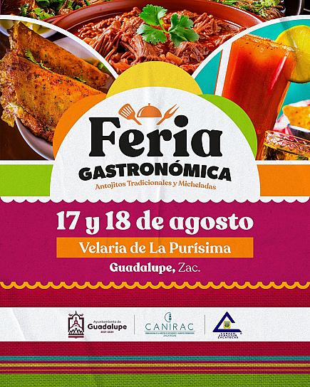 TODO LISTO EN GUADALUPE PARA LA PRIMERA EDICIÓN DE LA FERIA GASTRONÓMICA