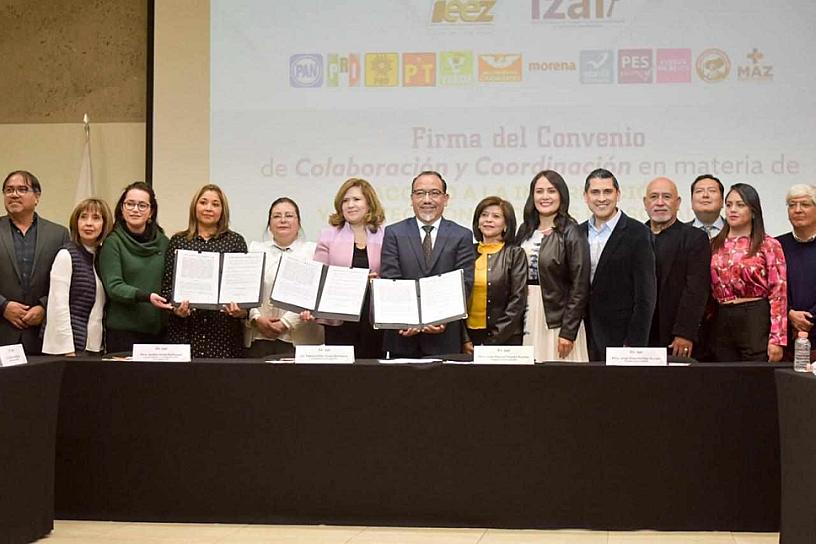 TRABAJAN EN CONJUNTO EL PRI, IEEZ Y EL IZAI