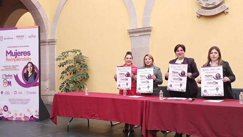 TRAERÁN CONFERENCIA MUJERES ROMPIÉNDOLA A LA CAPITAL 