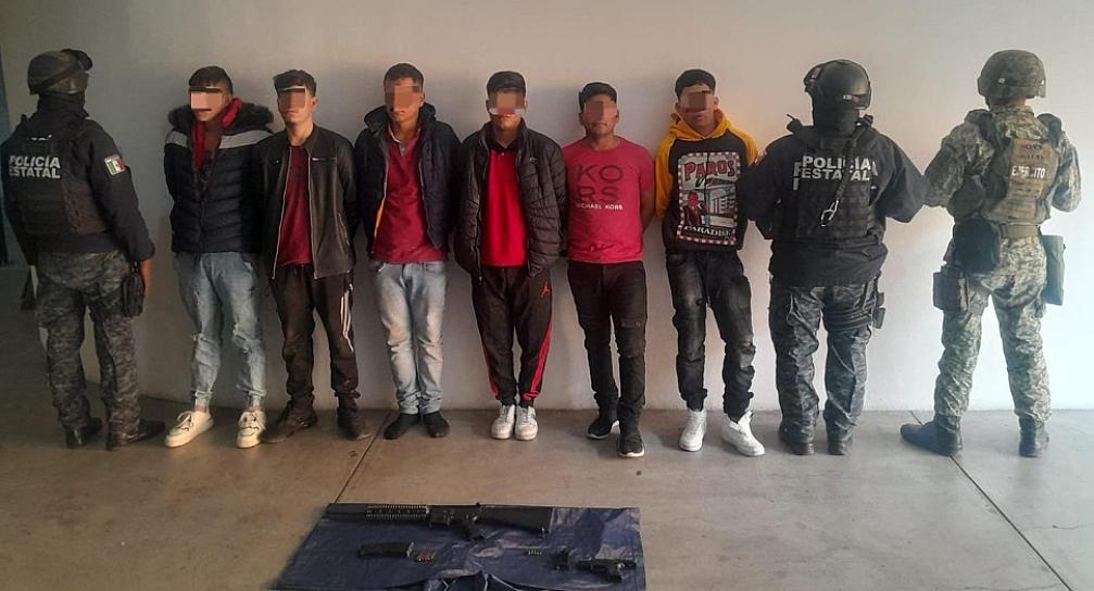 APREHENDEN FUERZAS DE SEGURIDAD A 10 PERSONAS EN GUADALUPE