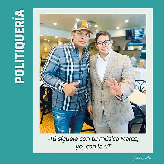 -Tú síguele con tu música Marco; yo, con la 4T