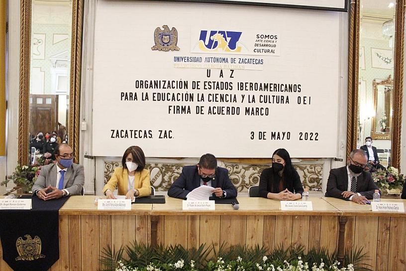 UAZ LEGALIZA COLABORACIÓN CON LA ORGANIZACIÓN DE ESTADOS IBEROAMERICANOS