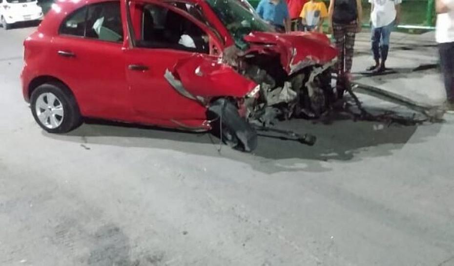 UN HERIDO,  SALDO DE UN ACCIDENTE VIAL EN JEREZ 