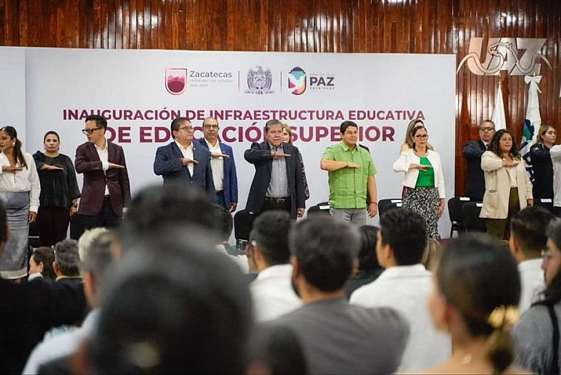 ACUDE JORGE MIRANDA A INAUGURACIÓN DE OBRAS EN UAZ SIGLO XXI 