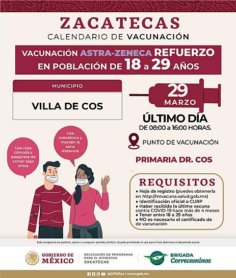 CONTINÚA JORNADA DE VACUNACIÓN EN MUNICIPIOS