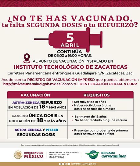 CONTINÚA ESTE MARTES JORNADA DE VACUNACIÓN ANTICOVID