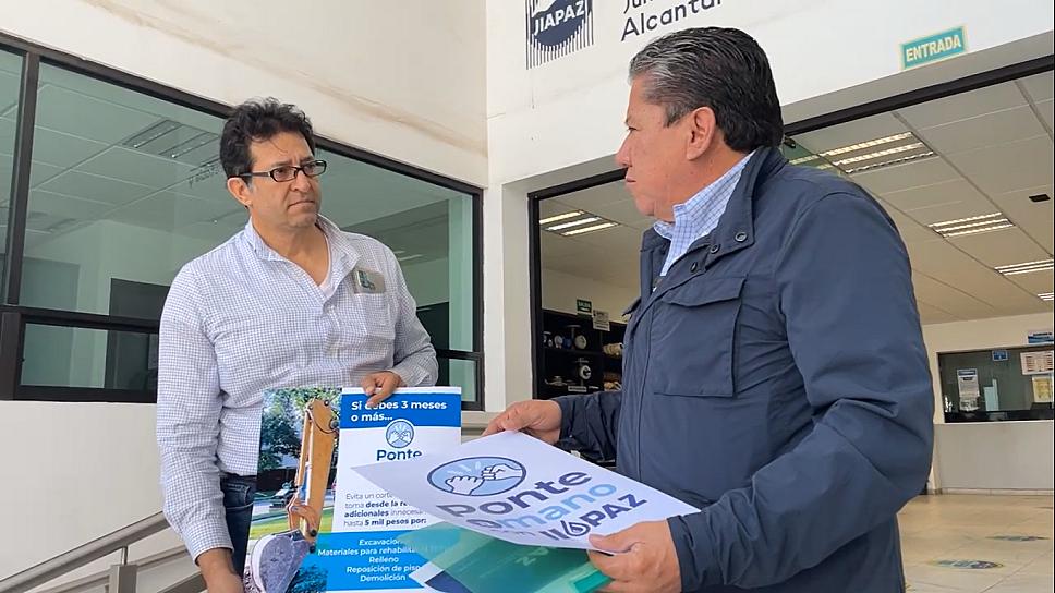 VAN POR USUARIOS MOROSOS, LANZAN PROGRAMA PONTE A MANO CON LA JIAPAZ