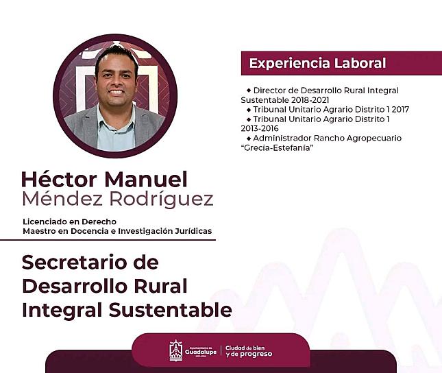 RENUNCIA AL CARGO HÉCTOR MANUEL MENDEZ EN EL AYUNTAMIENTO DE GUADALUPE
