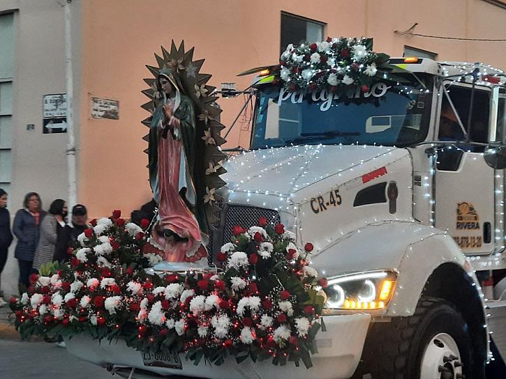 VENERAN MINEROS A LA VIRGEN DE GUADALUPE&nbsp;