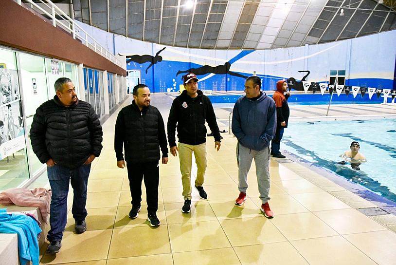 VERIFICA PEPE SALDÍVAR FUNCIONALIDAD DE LA ALBERCA OLÍMPICA 