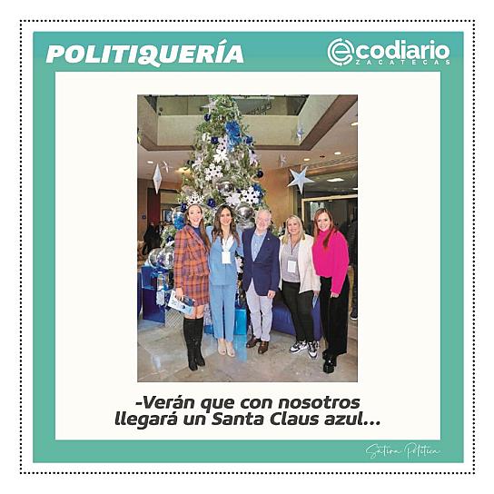 -Verán que con nosotros llegará un Santa Claus azul...