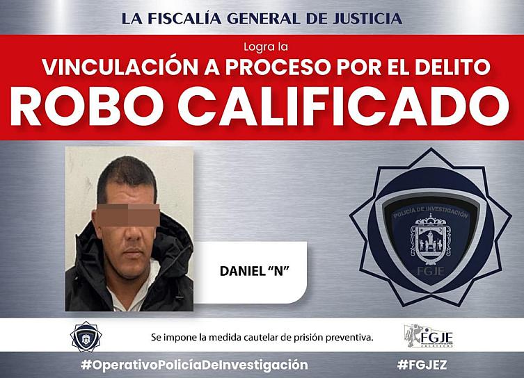VINCULAN A DANIEL POR PRESUNTO ROBO