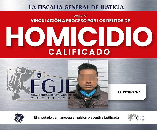 VINCULAN A FAUSTINO POR HOMICIDIO CALIFICADO