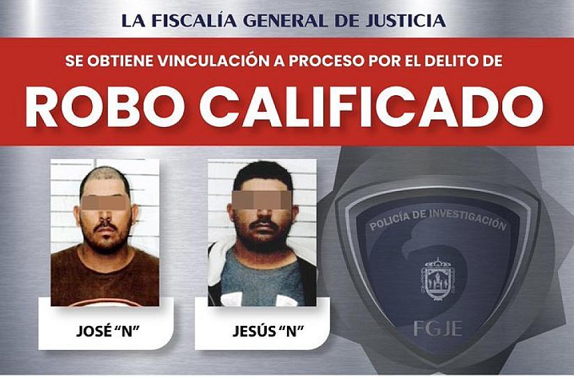 VINCULAN A PROCESO A DOS HOMBRES POR ROBO 