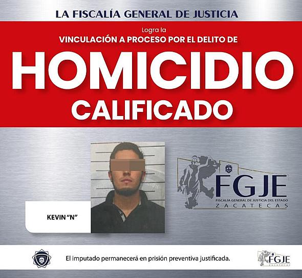 VINCULAN A PROCESO A KEVIN POR HOMICIDIO CALIFICADO; GRABÓ EL ASESINATO DE LA VÍCTIMA