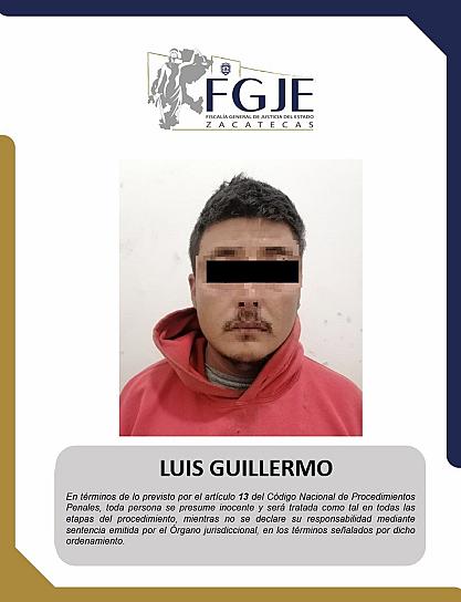 VINCULAN A PROCESO A LUIS GUILLERMO POR FEMINICIDIO 