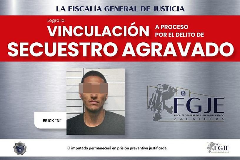 VINCULAN A PROCESO A UN HOMBRE POR SECUESTRO AGRAVADO