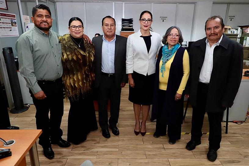 VISITA MARICARMEN SALINAS A SU EQUIPO DE TRABAJO&nbsp;&nbsp; 