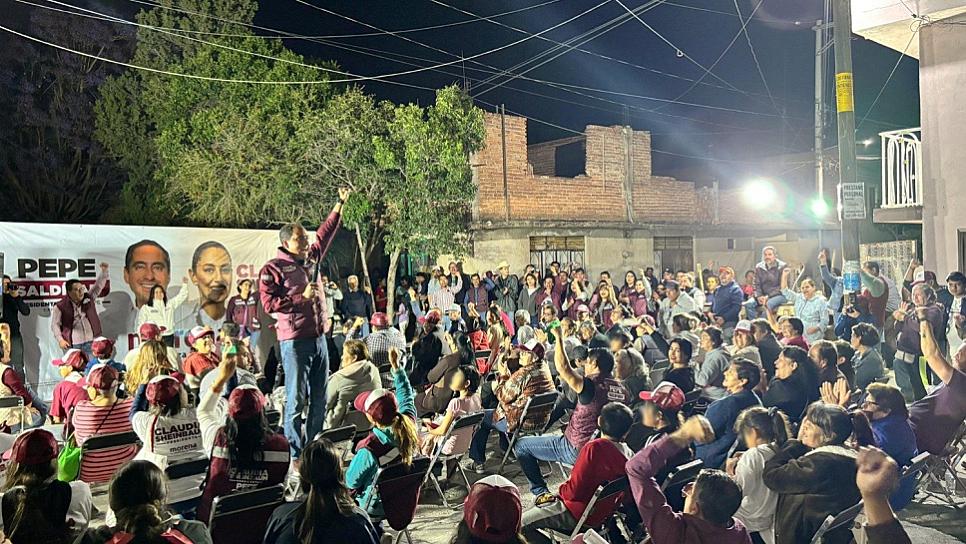VISITA PEPE SALDÍVAR EL BARRIO SANTA RITA 