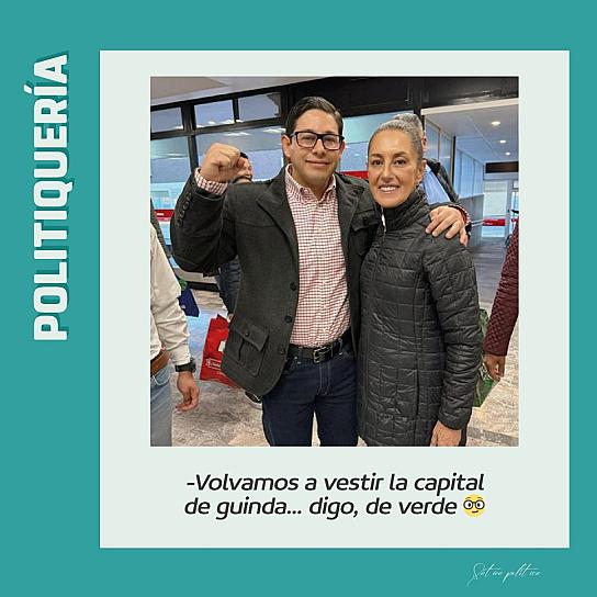 - Volvamos a vestir la capital de guinda ... digo, de verde 