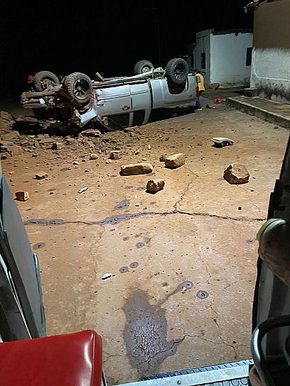 VUELCA VEHÍCULO EN CHALCHIHUITES; HERIDO FUE TRASLADADO A DURANGO PARA ATENCIÓN MÉDICA