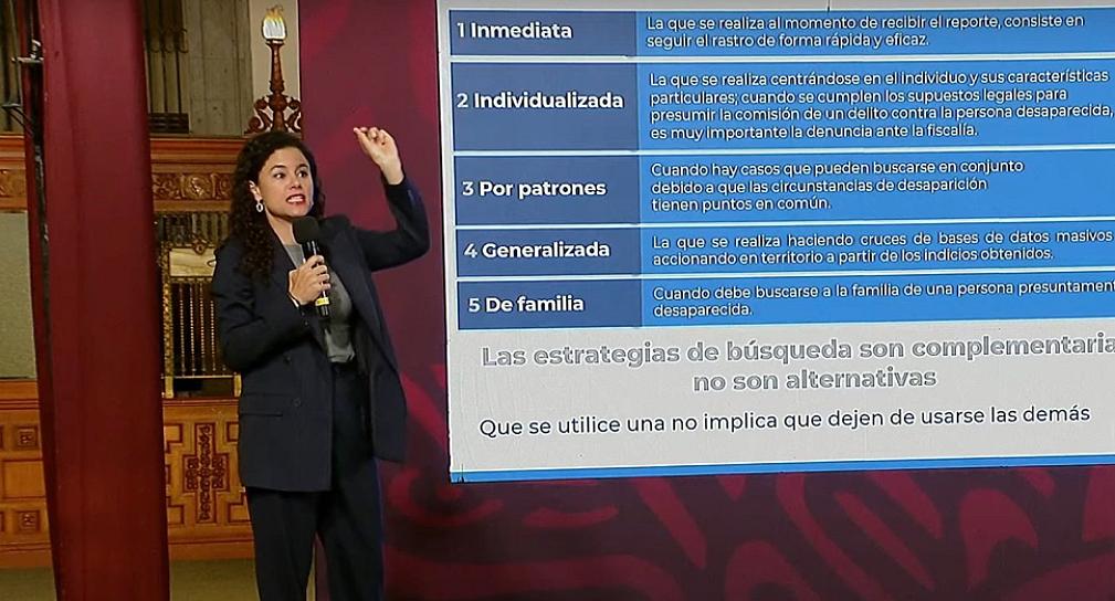 ACUSA LUISA MARÍA ALCALDE MANIPULACIÓN EN CIFRAS SOBRE DESAPARECIDOS 