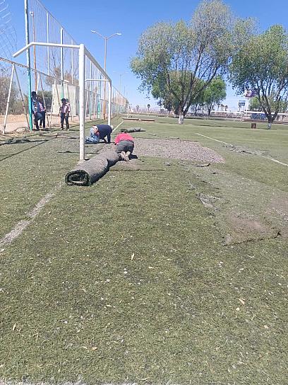 REHABILITAN CAMPOS DE LA UNIDAD DEPORTIVA NORTE