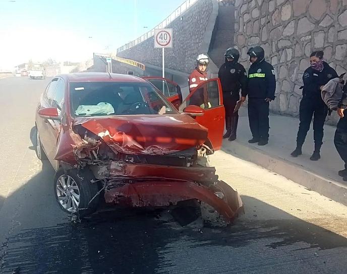 SE REGISTRA ACCIDENTE VEHICULAR EN CALZADA SOLIDARIDAD