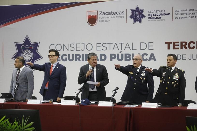 REALIZAN TERCERA SESIÓN ORDINARIA DEL CONSEJO ESTATAL DE SEGURIDAD PÚBLICA