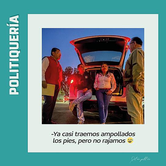 -Ya casi traemos ampollados los pies, pero no rajamos 😅