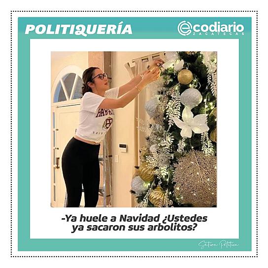 -Ya huele a Navidad ¿Ustedes ya sacaron sus arbolitos?