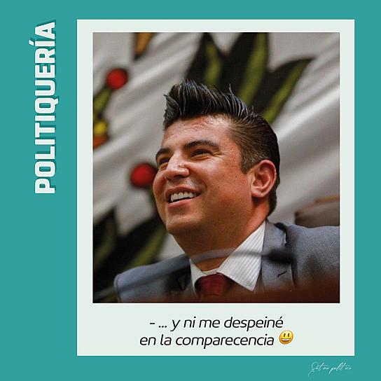 - ... y ni me despeiné en la comparecencia 😃